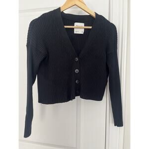 Abercrombie & Fitch ribbed cropped cardigan size XS v-neck